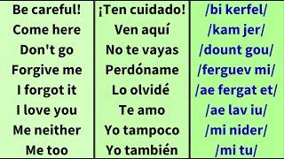 Frases cortas para conversar en inglés (fácil y lento)