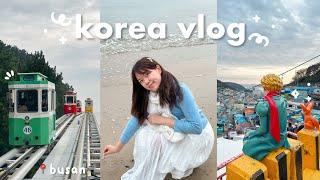  korea vlog ep.3 // 2-day trip to busan, gamcheon culture village, sky capsule, beach, yacht ride