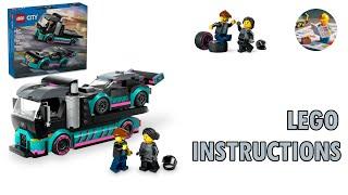 LEGO Instruction - City 60406 - Race Car and Car Carrier Truck