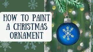 Christmas Painting Tutorial | Step by Step Beginner Acrylic Painting Tutorial