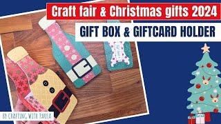 Craft Fair and Christmas gifts 2024: bottle gift box