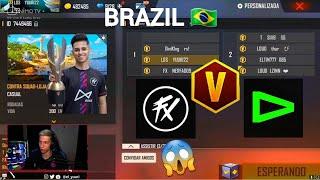 BRAZILIAN V BADGE YOUTUBERS CLASH SQUAD | TEAM FLUXO VS TEAM LOUD 4V4 PC TEAM GAMEPLAY