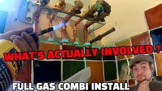 HOW MUCH WORK to fit a NEW GAS BOILER | Plumbers day