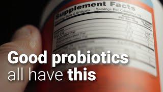 How to choose a probiotic using the supplement label