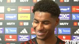 Marcus Rashford React To Rúben Amorim in post Match Interview | Manchester United 4-0 Everton