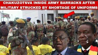 Chakuzotvsainside Army barracks after Military vosvipa Mnangagwa & ZanuPF over shortage yemaUniform