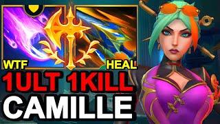 Wild Rift China Camille Top - One Combo Kill Camille Build Runes - Fiend Queller Camille Skin