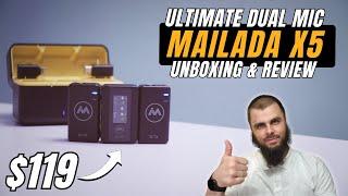 Best Cheap Mic for vlogging, podcast, interview, youtube I Mailada X5 Wireless Microphones Review