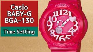 How To Setting Time a Casio Baby-G BGA-130 Watch | SolimBD