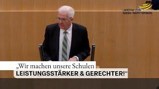 Regierungserklärung von Ministerpräsident Kretschmann zum Bildungspaket