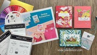  NEW Stampin' Up! November Online Exclusives Unboxing + Projects | 10/4 Friday Night Stamp Therapy