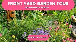 Front Yard Garden Tour // Driveway Garden // July 2024