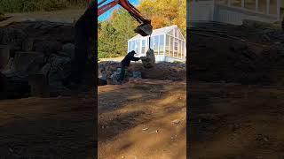 Building a Retaining Wall #construction #build #excavator