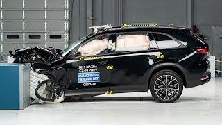 2025 Mazda CX-70 PHEV updated moderate overlap IIHS crash test