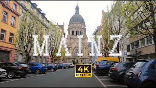 MAINZ 4K UHD, Land Rheinland-Pfalz, Germany CycleTour 8/04/23 Fahrradtour