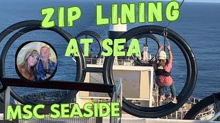 Zip Lining at Sea?! MSC Seaside’s Epic Aerial Adventure!