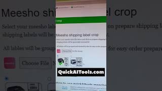 Meesho shipping label crop tools | Day 30 - 90 Days #flipkartseller #meeshoseller #amazon