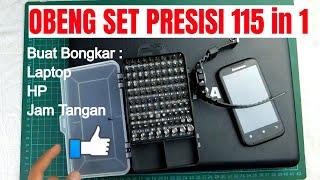 REVIEW OBENG SET buat BONGKAR HP, LAPTOP, JAM TANGAN GSHOCK - YALKU 115 IN 1