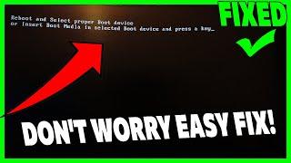 Reboot and select proper boot device or insert boot media in selected boot device and press key FIX
