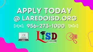 Apply Today at Laredo ISD