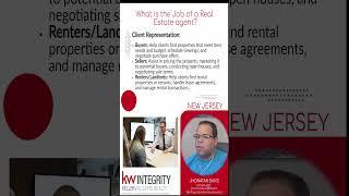 What is the job of a real estate agent? #realestate #njrealtor #newjersey #realtor #newjerseyrealtor