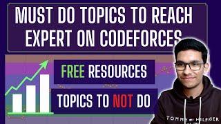 Topics You Must Know to Reach Expert on Codeforces || 5* on CodeChef || Free Resources