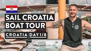 IS THIS REAL!? OUR CRUISE BOAT TOUR | Sail Croatia Cruise Explorer | Day 1 of 8