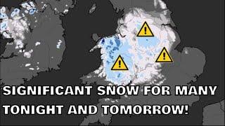 Warnings Updated for Significant Snow Tonight and Tomorrow! 18th November 2024