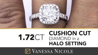 CUSHION CUT HALO RING | Cushion Cut Diamond Engagement Ring for Sasha