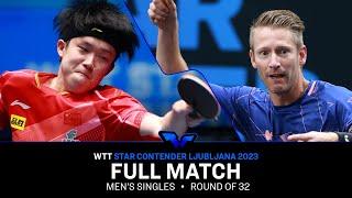 FULL MATCH | WANG Chuqin vs Ruwen FILUS | MS R32 | #WTTLjubljana 2023