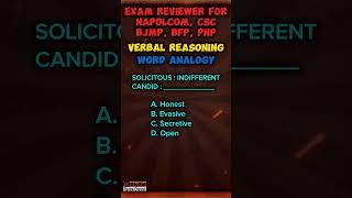 2024 NAPOLCOM Exam Reviewer: Ultimate Preparation on Word Analogy - Vocabulary #napolcomreviewer