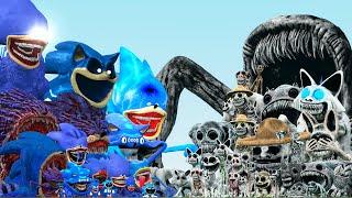 ALL SONIC FAMILY VS ALL ZOONOMALY FAMILY (Garry's Mod)