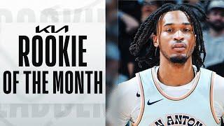 Stephon Castle Named Kia NBA Western Conference Rookie of the Month #KiaROTM