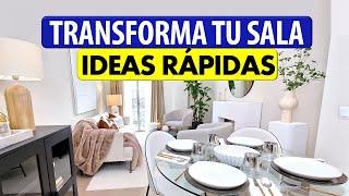 10 FORMAS ECONOMICAS DE RENOVAR LA SALA EN POCO TIEMPO