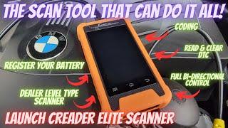 THE SCAN TOOL THAT CAN DO IT ALL!!!  Launch Creader Elite BMW scan tool (also for other cars)