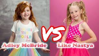 Adley McBride Vs Like Nastya Stunning Transformation | From Baby To Now Years Old