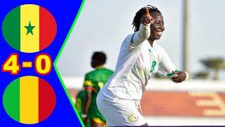 Sénégal  Mali 4- 0 Résumé de la rencontre - Tournoi UFOA  A U20 Féminine Sénégal 2024