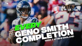 Every Geno Smith Completion From Week 2 Win vs. Patriots