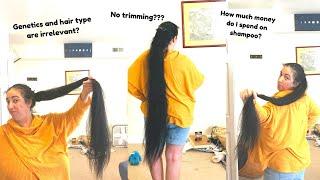 How To Grow Long Hair - Updated Haircare Routine #kneelengthhair #longhair #longhaircommunity