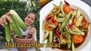 Cucumber salad Thai style. A must try!