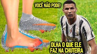 O SEGREDO na CHUTEIRA de CR7! - POR QUE ELE FAZ ISSO!? - MAS VOCÊ NÃO PODE!