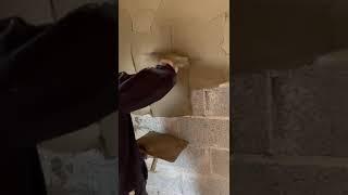 plastering enthusiast spreading joy with every smooth finish #plastering #wallplaster #construction