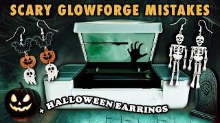 Making Halloween Earrings + My Scariest Glowforge Mistakes