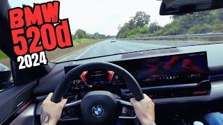 BMW 520D 2024 POV DRIVE auf der AUTOBAHN | AutoGang