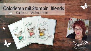 Colorieren mit Stampin‘ Blends | Produktpaket Wetterfest von Stampin‘ Up!