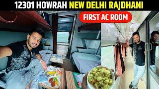 Gaya to Delhi in 12301 Howrah Rajdhani  || IRCTC food Service check in FIRST CLASS