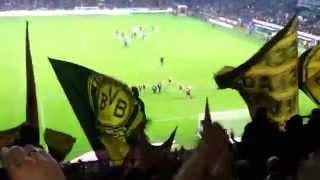 BVB Fans in Bremen .´Nach dem Spiel . HD 08.02.2014