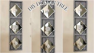 DIY DOLLAR TREE GLAM MIRROR WALL DECOR | DIY HOME DECOR IDEAS