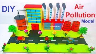 air pollution model making 3d using waste materials - diy science project | howtofunda @craftpiller