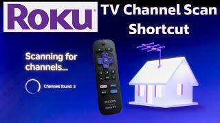 Roku Smart TV - How to Run a Scan for TV Antenna Channels Shortcut